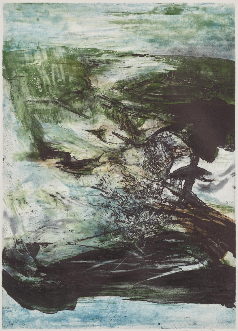 Untitled
1969
Etching with aquatint
Sheet: 76.3 × 57.2cm
Image: 57.3 × 41cm
《無題》
1969年
飛塵法蝕刻版畫
紙張：76.3 × 57.2厘米
圖像：57.3 × 41厘米
