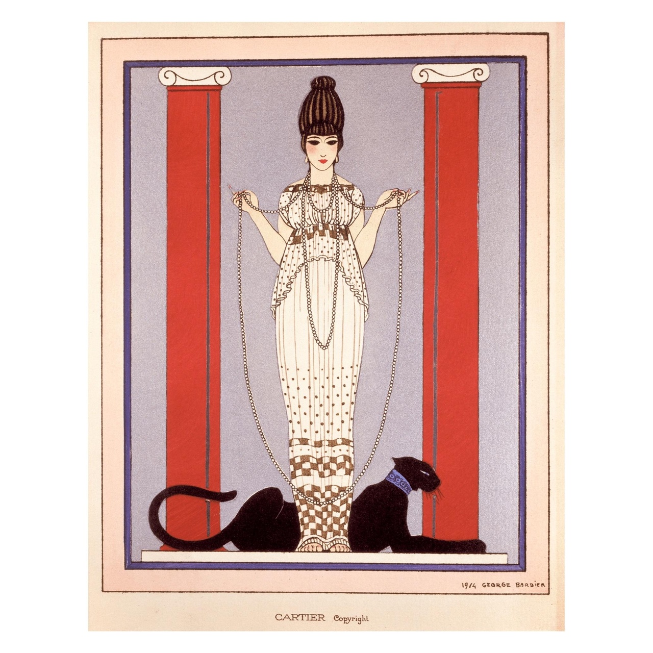 Cartier_Aquarelle de Georges Barbier_Year 1914