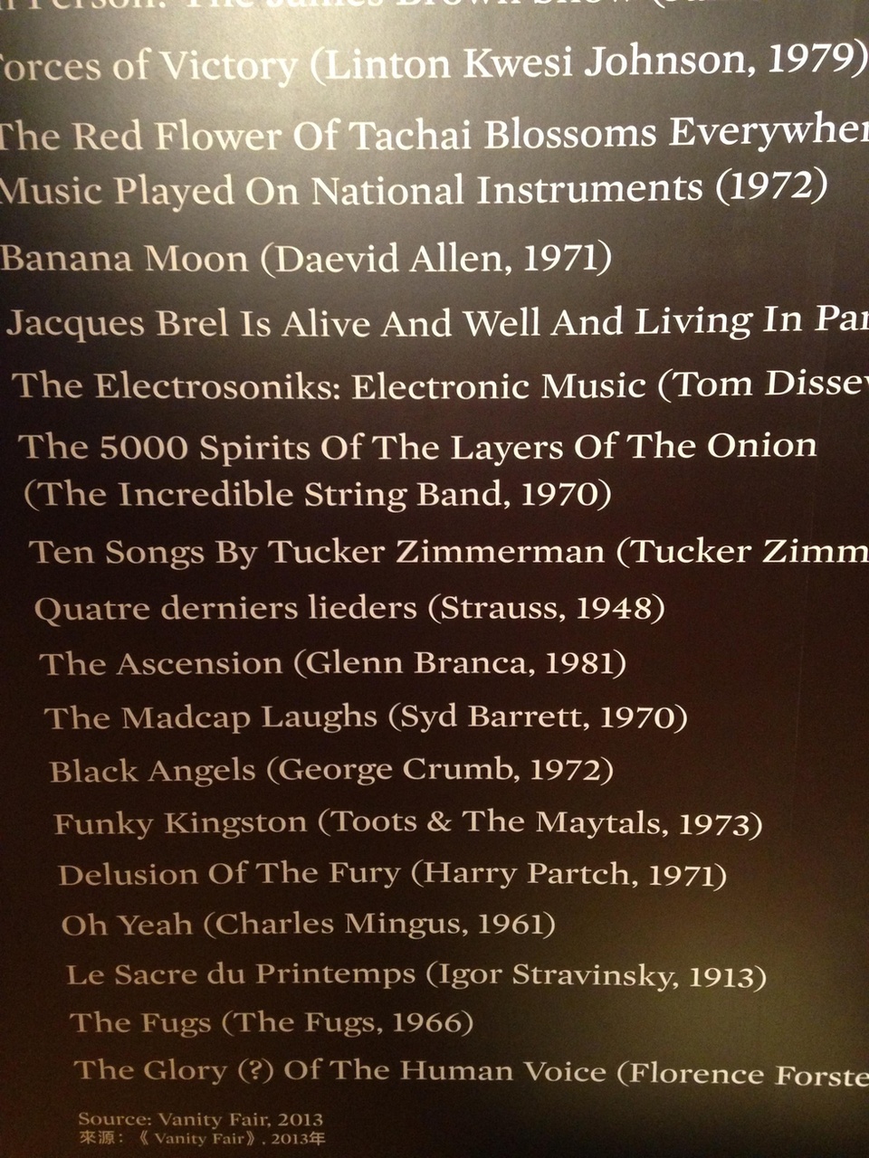 David Bowie自己聽甚麼唱片? 2016-10-12 11.30.53(此圖攝於香港蘇富比David Bowie藏品拍賣展覽)