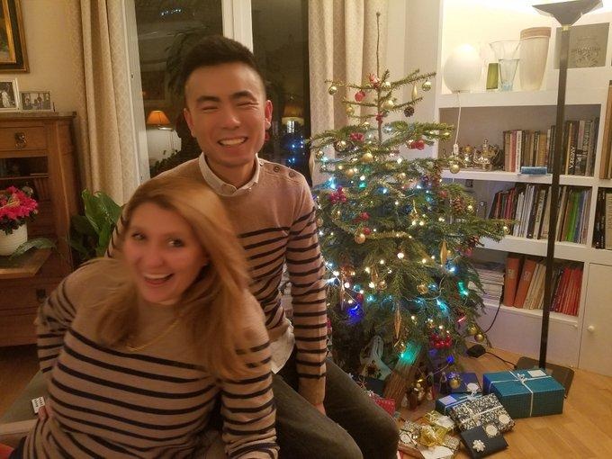 Mr Jones 編劇 Andrea Chalupa 中國人丈夫Xiao(Facebook圖片)