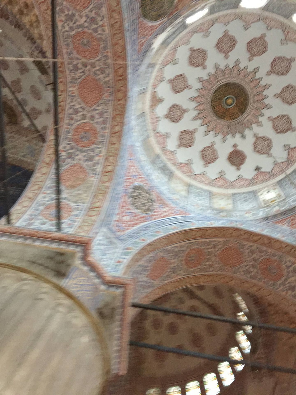 伊斯坦堡Blue Mosque天花。