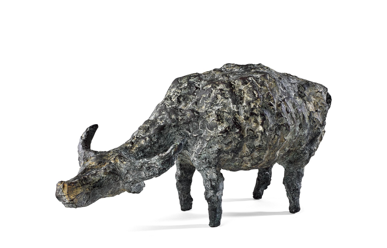 低首牛 (1999)
銅雕 版數 48
23 × 48.5 × 20 cm
