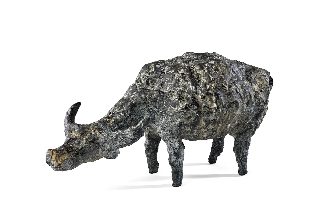 低首牛 (1999)
銅雕 版數 48
23 × 48.5 × 20 cm