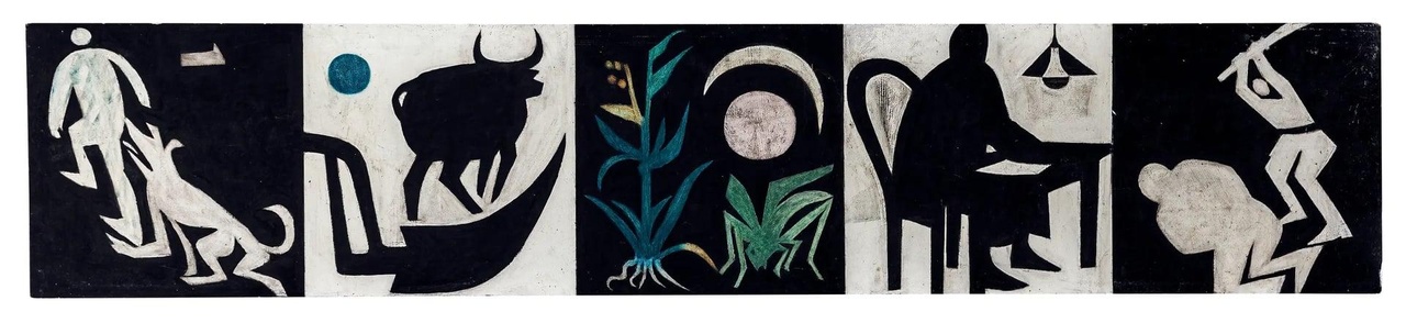 橫幅小畫系列
油彩木板
41.8 x 267 cm