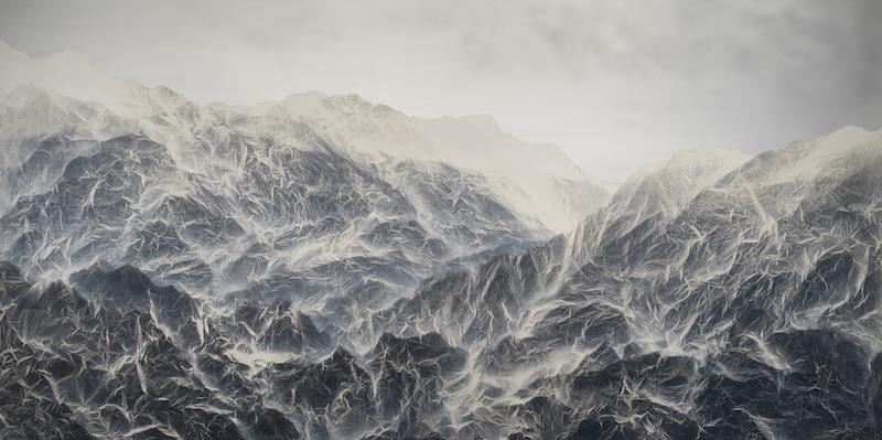 Cyano-Collage 144, 《氰山集之一百四十四》, 2022, 150 x 300cm