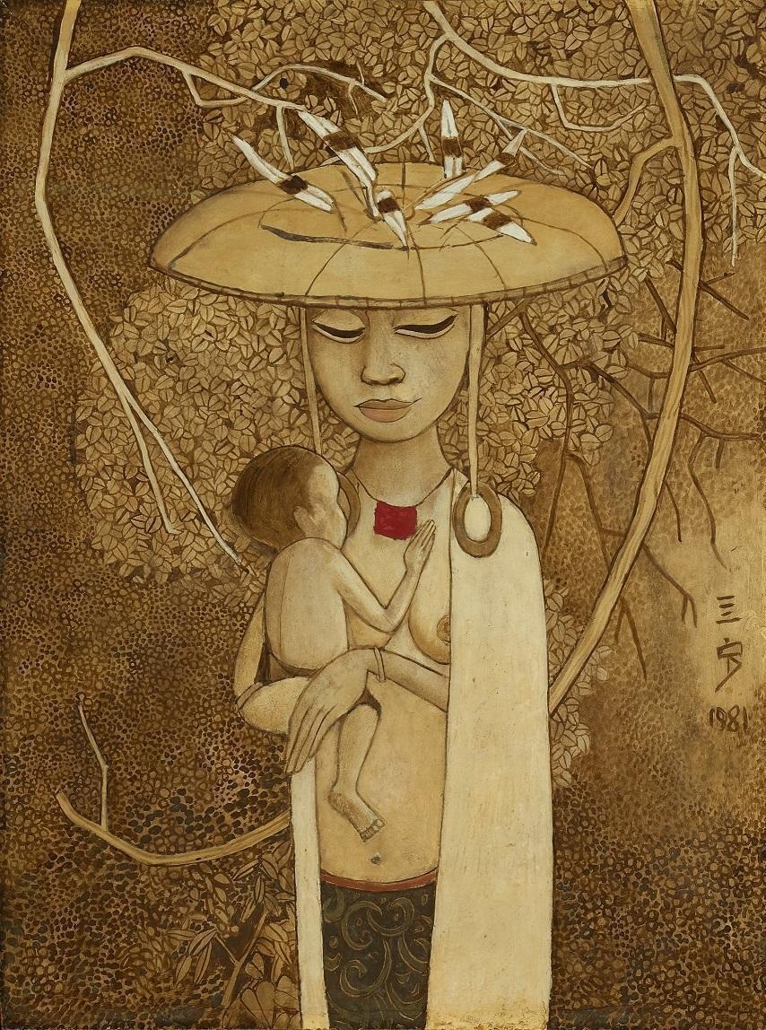 鍾泗賓(CHEONG SOO PIENG, 1917-1983)
《母子》( Mother and Child ) 1981年作
估價:30-50萬港元
成交價 HK$ 602,500 包括傭金