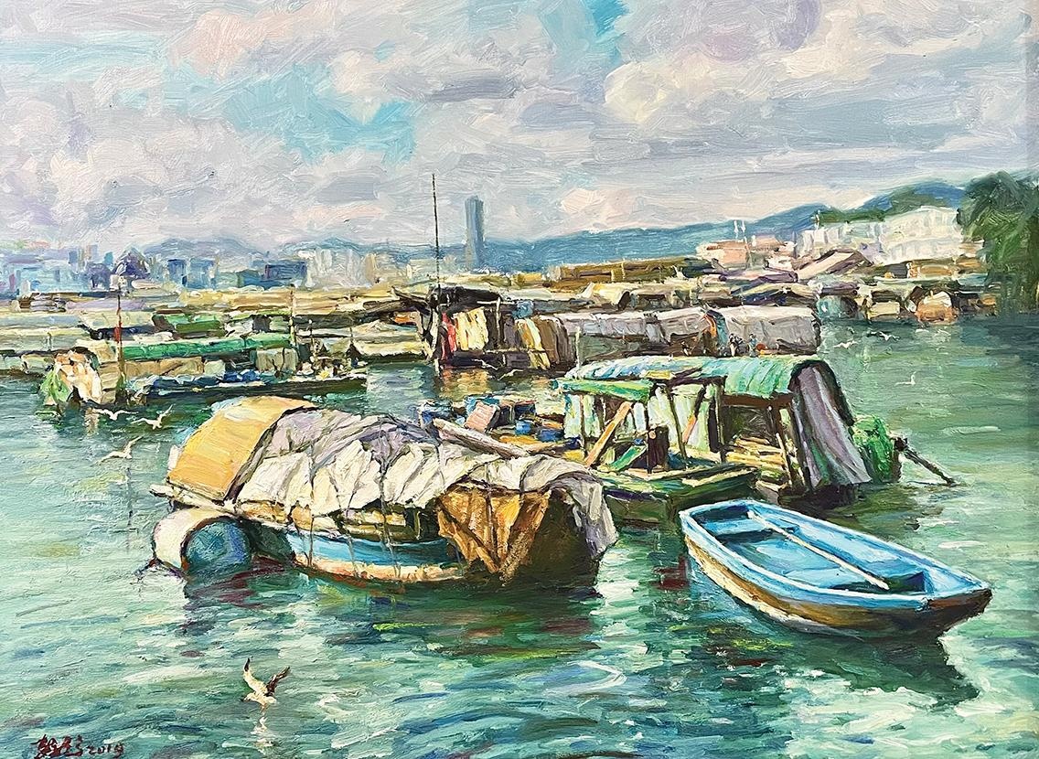 陳朝龍
銅鑼灣避風塘
油畫布本
2019
60 x 80 cm