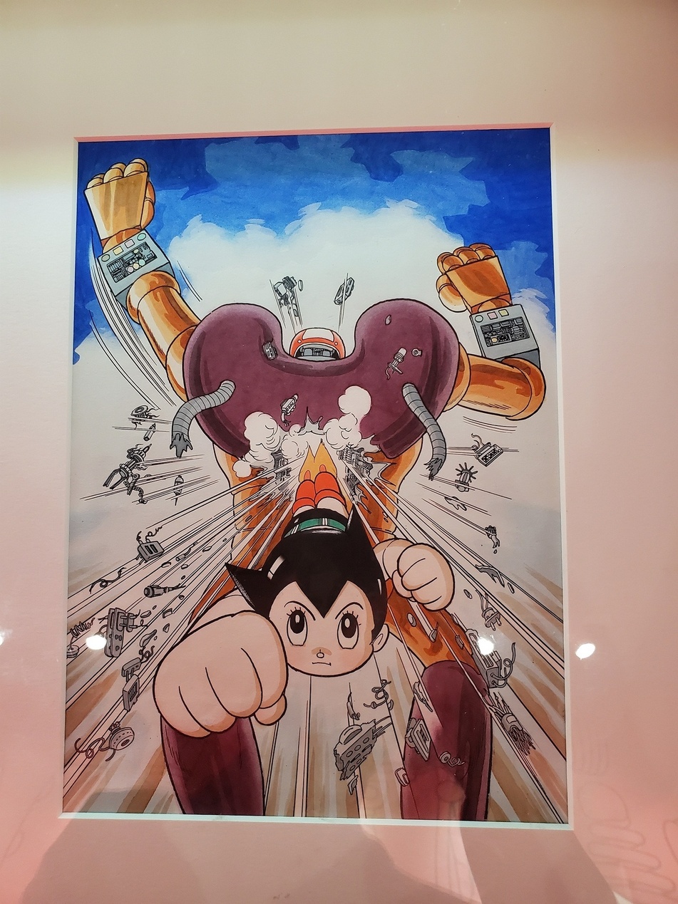 《鐵臂阿童木》是「日本漫畫之神」手塚治蟲代表作之一，圖為其親繪《阿童木》原畫作品。