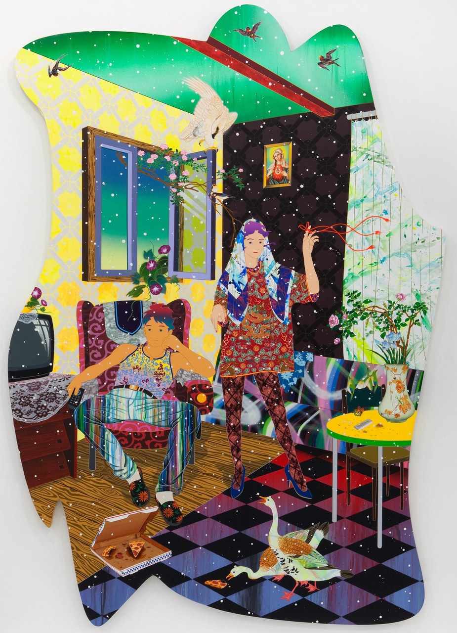 Wanderlust Innocence
藝術家:松山智一
布面丙烯和綜合材料,262 x 185cm,2019