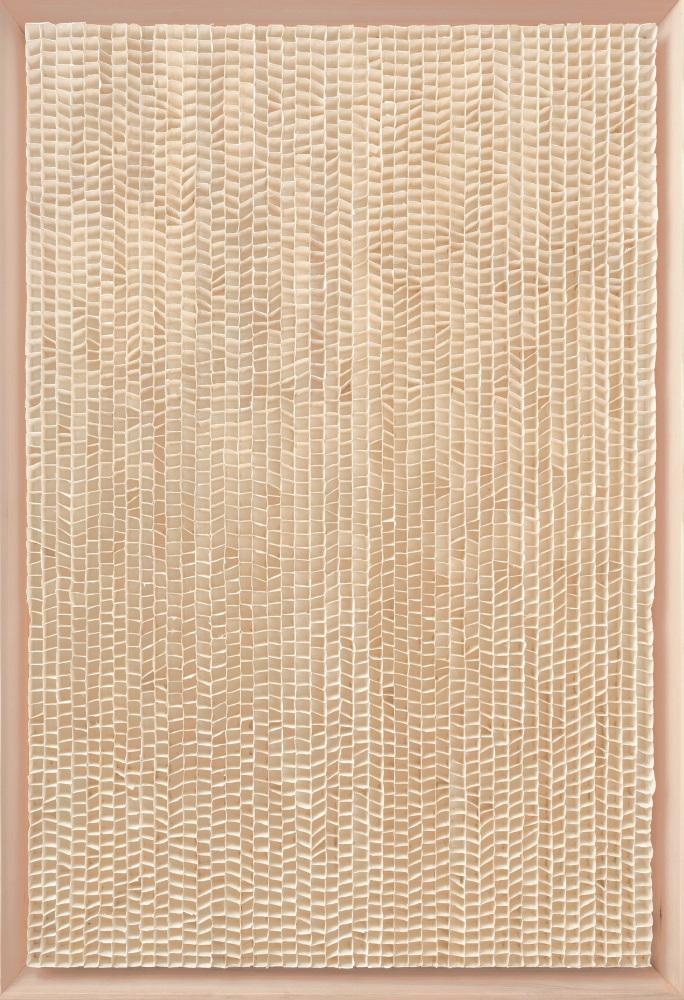 Song Kwangik ,Paper Things #8,2019,Acrylic on Hanji paper,140 x 110 cm。