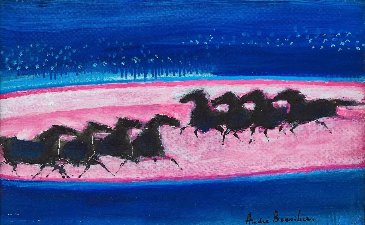 《小馬戲團》,2019,油畫畫布,41 x 60.5 公分
©André Brasilier